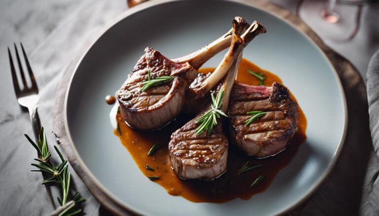 Sous Vide Lamb Chops With Rosemary Reduction