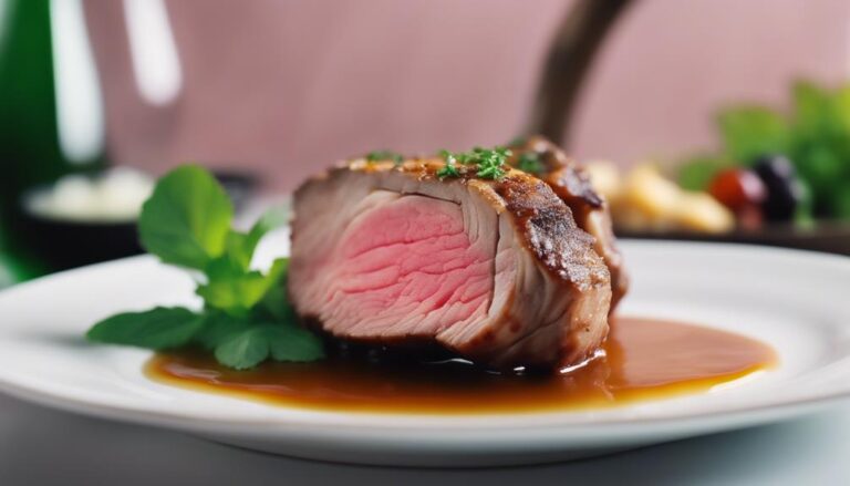 Sous Vide Rack of Lamb With Mint Jus