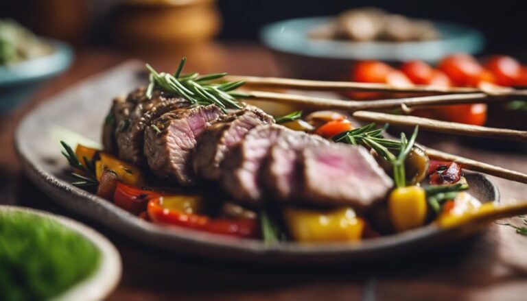 Sous Vide Rosemary Lamb With Veggie Skewers