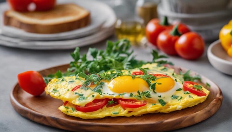 Breakfast Sous Vide Tomato and Pepper Omelette