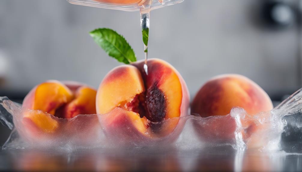 delicious sous vide peaches