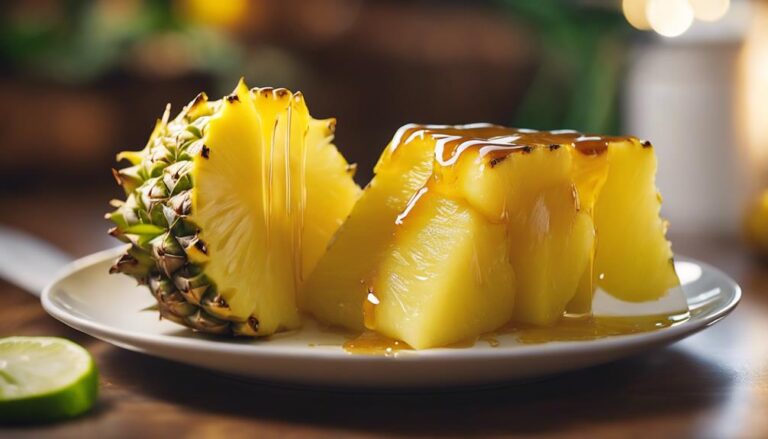 Sous Vide Pineapple With Honey Lime Glaze