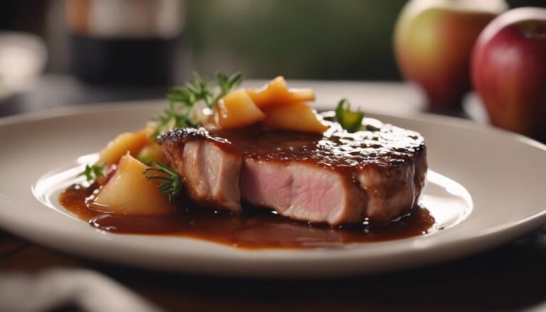 Sous Vide Organic Pork Chops With Apple Sauce