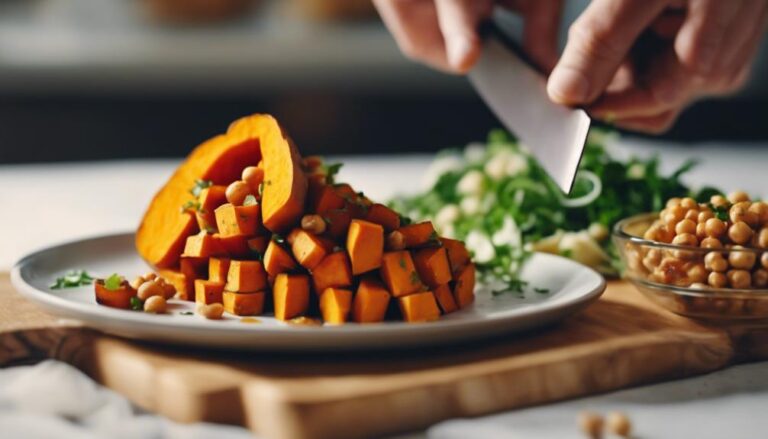 Sous Vide Baked Sweet Potato With Chickpea Salad