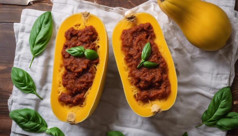 Sous Vide Spaghetti Squash With Meat Sauce