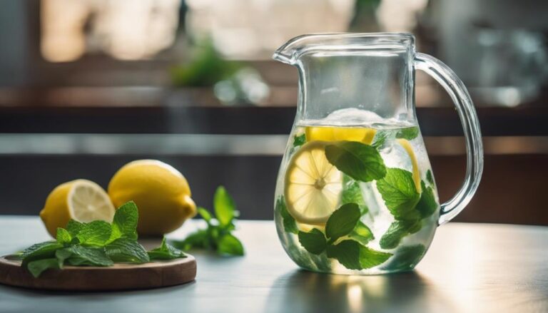 Sous Vide Infused Lemon and Mint Water