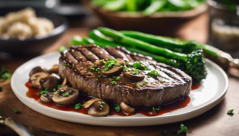 Sous Vide Pepper Steak With Mushrooms