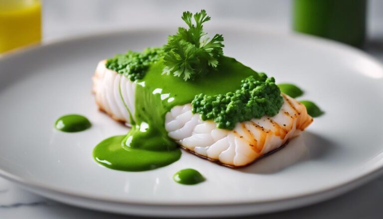 Sous Vide Cod With Parsley Sauce