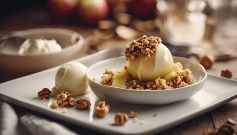 Sous Vide Baked Apples With Nut Crumble