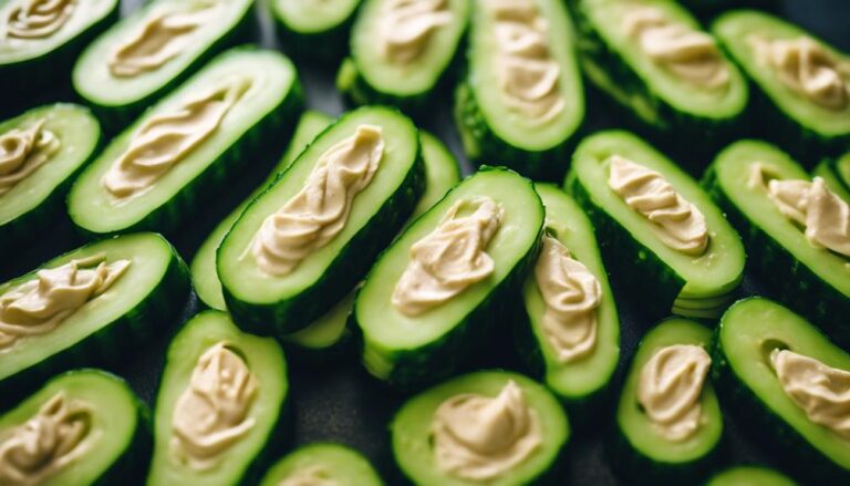 Sous Vide Cucumber and Hummus Rolls