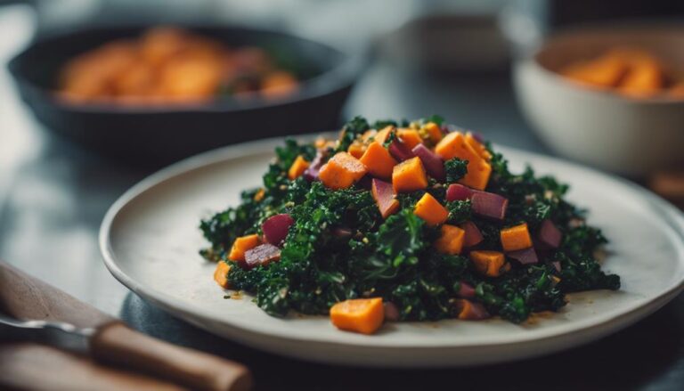 Sous Vide Kale and Sweet Potato Hash