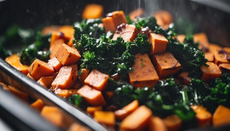 Sous Vide Sweet Potato and Kale Hash