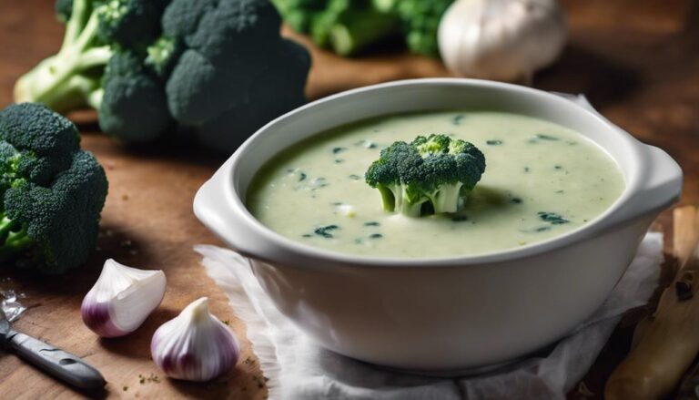 Sous Vide Broccoli and Blue Cheese Soup