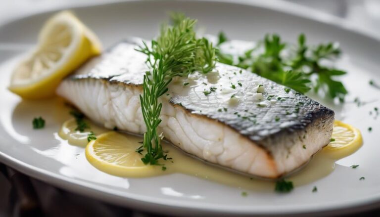 Sous Vide Sea Bass With Lemon Butter