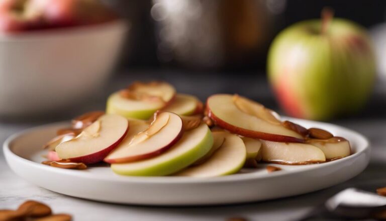 Sous Vide Apple Slices With Almond Butter