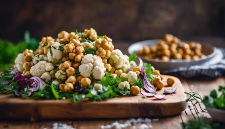 Sous Vide Cauliflower and Chickpea Salad