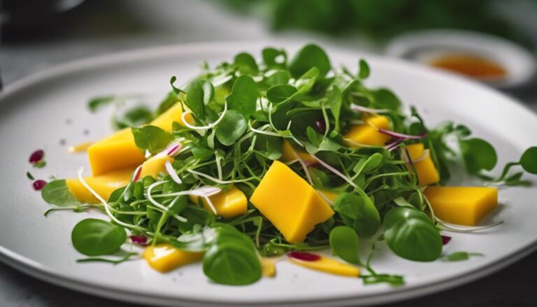 Sous Vide Watercress and Mango Salad