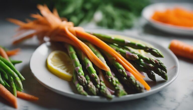 Sous Vide Asparagus and Carrot Ribbon Salad