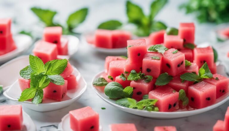 Sous Vide Watermelon and Mint Salad