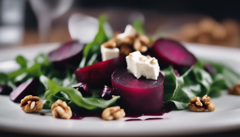 Sous Vide Arugula and Roasted Beet Salad