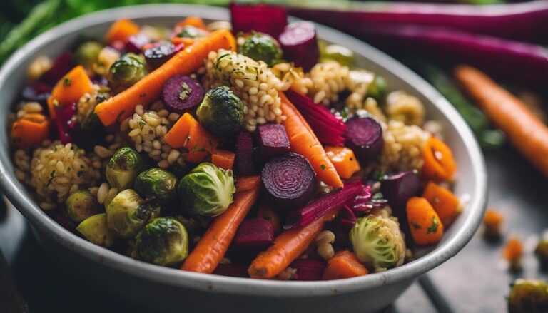 Sous Vide Barley and Roasted Vegetable Salad