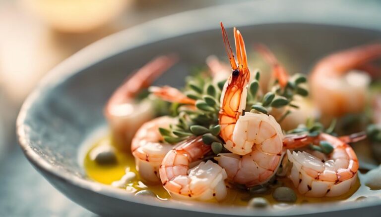 Sous Vide Garlic Shrimp With Olive Oil Drizzle