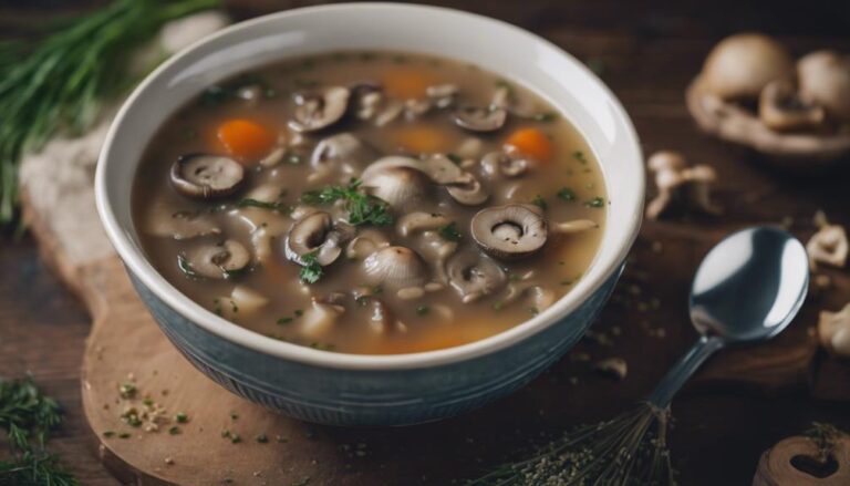 Sous Vide Mushroom and Barley Soup