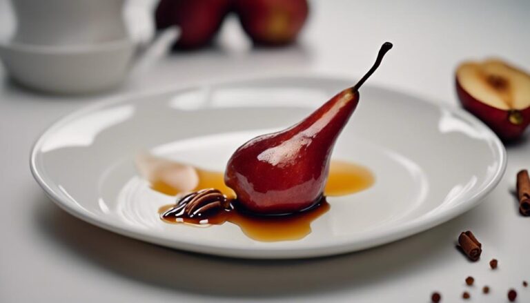 Dessert Sous Vide Honeyed Red Pears