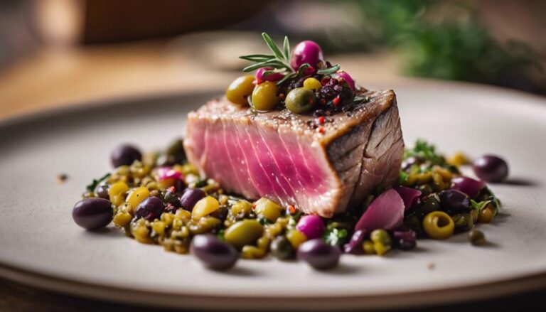 Sous Vide Tuna Steak With Olive Tapenade