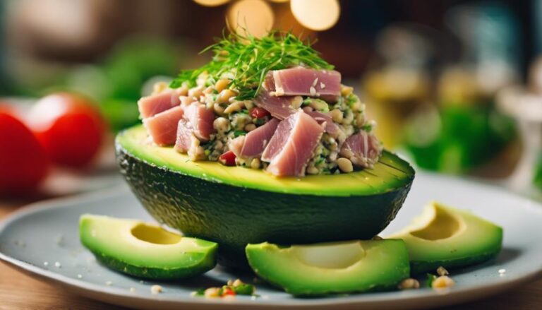 Sous Vide Tuna Salad Stuffed Avocado