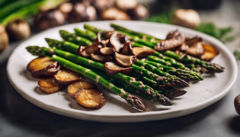 Sous Vide Asparagus and Shiitake Mushrooms