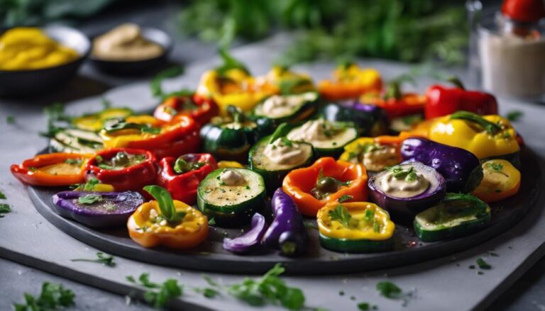 Sous Vide Grilled Vegetable Platter With Hummus