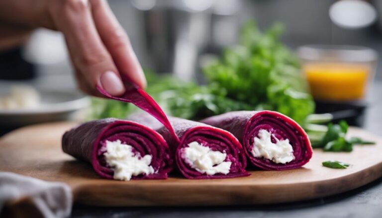 Sous Vide Beetroot and Goat Cheese Wrap