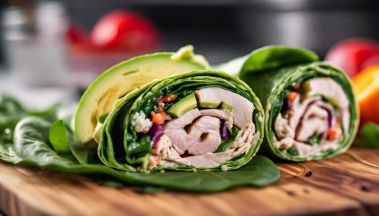 Sous Vide Turkey Wrap With Avocado and Spinach