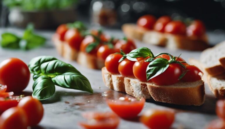 Sous Vide Tomato Basil Bruschetta