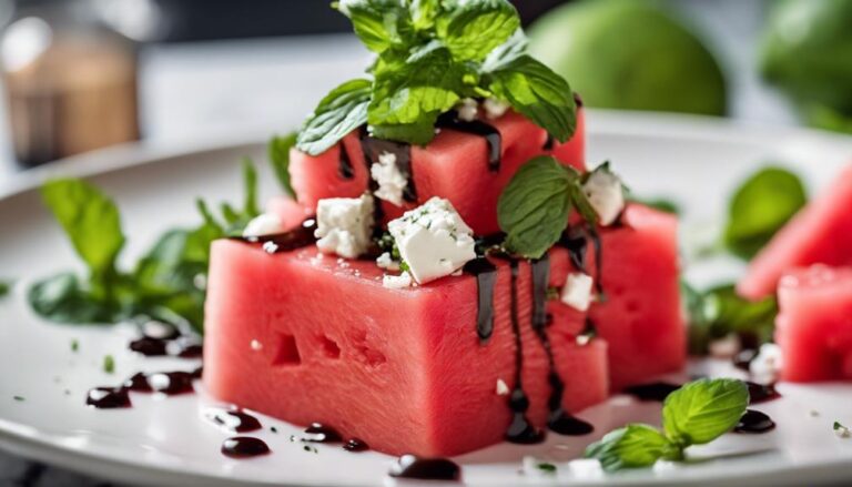 Sous Vide Watermelon and Feta Salad