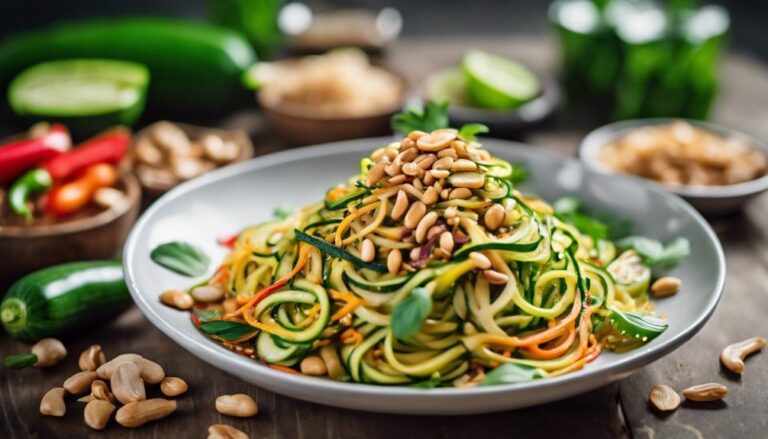 Sous Vide Zucchini Noodle Pad Thai