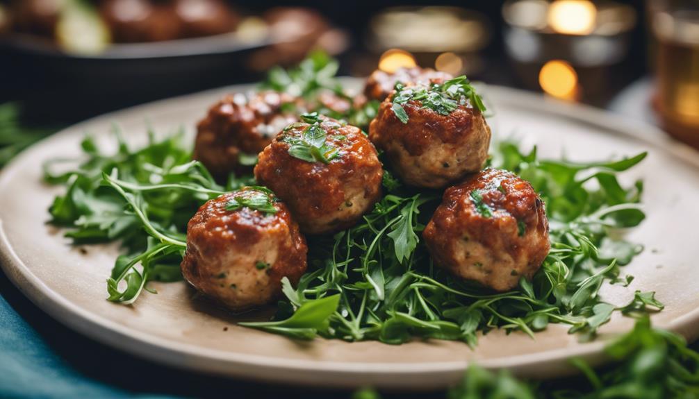 delicious turkey meatballs galore