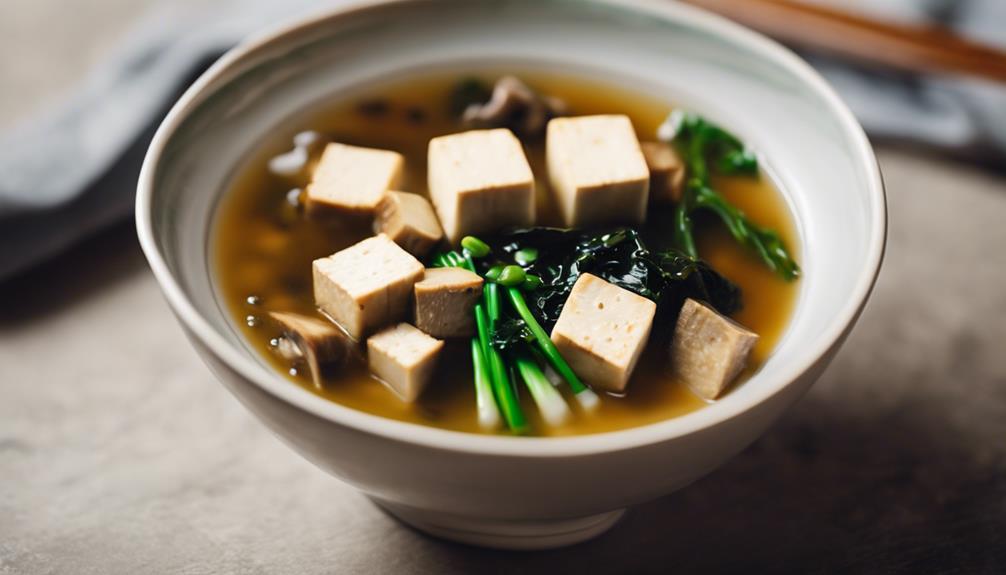 delicious umami tofu soup