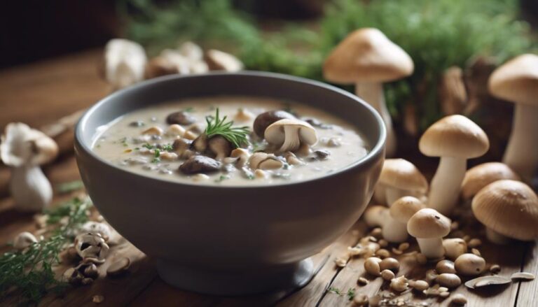 Sous Vide Mushroom and Barley Soup