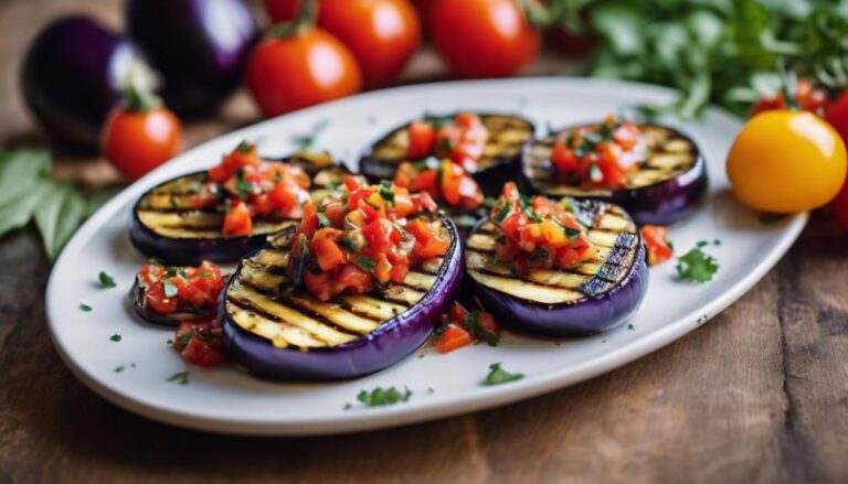 Grilled Eggplant With Tomato Relish