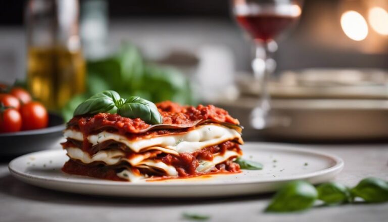 Sous Vide Eggplant Lasagna