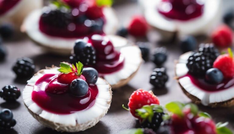 Sous Vide Coconut Cream With Berry Sauce