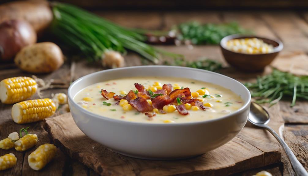 deliciously creamy corn chowder