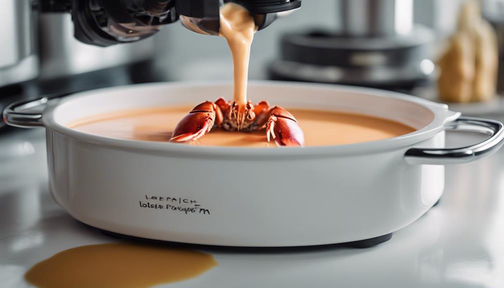 deliciously creamy lobster soup