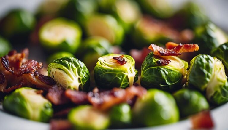 Sous Vide Brussels Sprouts With Bacon Bits