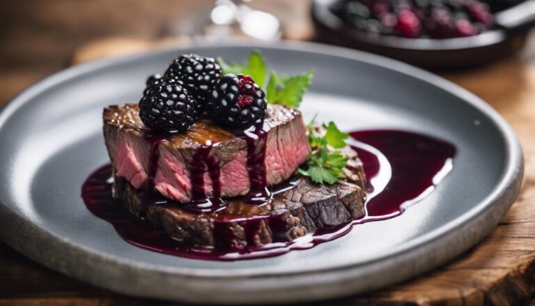 Sous Vide Venison With Blackberry Sauce