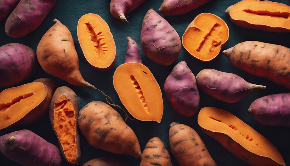 different types of sweet potatoes
