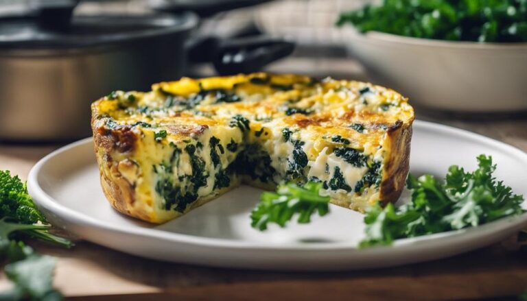 Sous Vide Kale and Feta Frittata