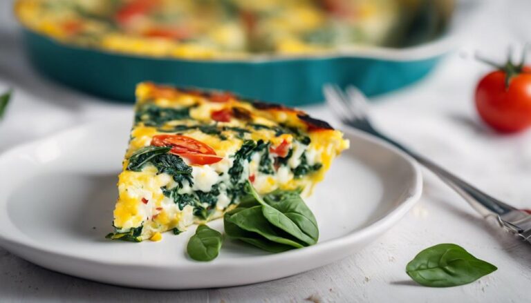 Sous Vide Egg White Frittata With Spinach and Tomatoes